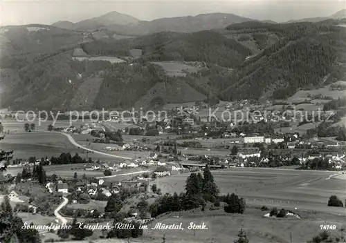 AK / Ansichtskarte Krieglach_Steiermark mit Ritis im Muerztal Krieglach_Steiermark