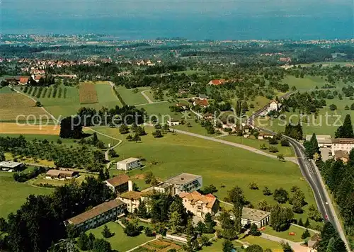 AK / Ansichtskarte St_Gallen_SG Kneipp Kurhaus Oberwaid mit Bodensee Fliegeraufnahme St_Gallen_SG