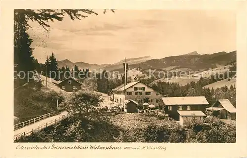 AK / Ansichtskarte Walserschanz_Kleinwalsertal oesterr Grenzwirtshaus Walserschanz