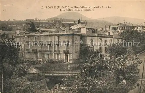 AK / Ansichtskarte Royat_Puy_de_Dome Royal Hotel St Mart Royat_Puy_de_Dome