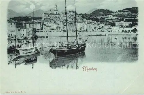 AK / Ansichtskarte Menton_Alpes_Maritimes Hafen Menton_Alpes_Maritimes