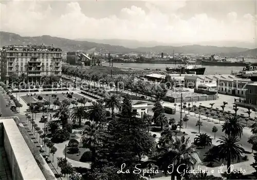 AK / Ansichtskarte La_Spezia Gaerten und Hafen La_Spezia