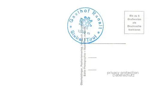 AK / Ansichtskarte Ranalt Panorama im Stubaital Ranalt