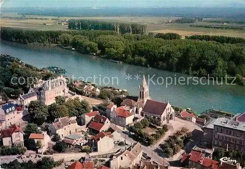 AK / Ansichtskarte Conflans Sainte Honorine Vue aerienne Eglise St Maclou et le Chateau Conflans Sainte Honorine