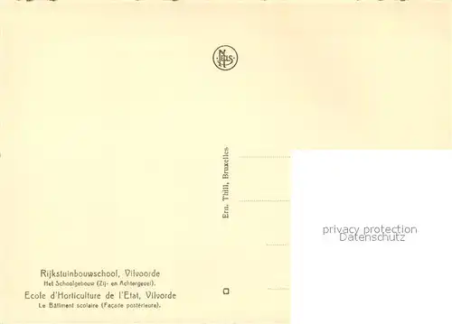 AK / Ansichtskarte Vilvoorde Rijkstuinbouwschool  Vilvoorde