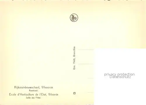 AK / Ansichtskarte Vilvoorde Rijkstuinbouwschool Feestzaal Vilvoorde