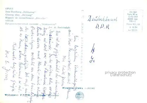 AK / Ansichtskarte Opole_Lubelskie Dom HandlowyDelikatesy Opole_Lubelskie