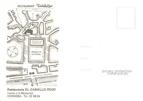 AK / Ansichtskarte Cordoba_Andalucia Restaurante El Caballo Rojo Cordoba Andalucia