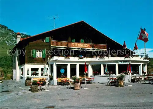 AK / Ansichtskarte Les_Mosses Hotel Cafe Restaurant Les Fontaines Col des Mosses Les_Mosses