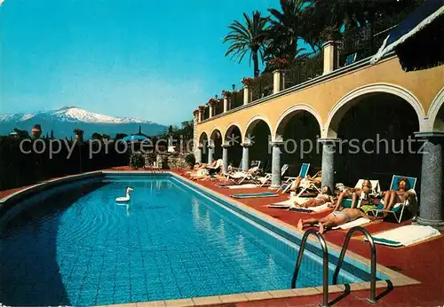 AK / Ansichtskarte Taormina_Sizilien San Domenico Palace Hotel Piscina Taormina Sizilien