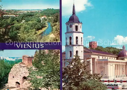 AK / Ansichtskarte Vilnius Landschaftspanorama Ruine Kathedrale Vilnius
