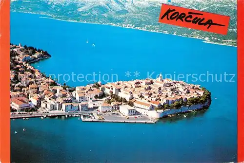AK / Ansichtskarte Korcula Fliegeraufnahme Korcula