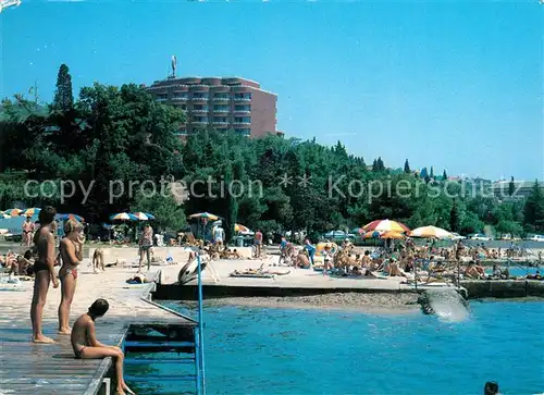 AK / Ansichtskarte Portoroz Hotel Metropol Badestrand Portoroz