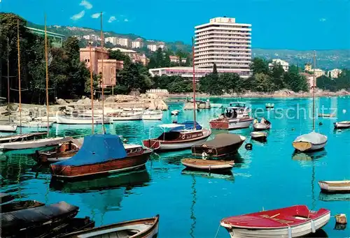 AK / Ansichtskarte Opatija_Istrien Hafen Hotel Opatija_Istrien