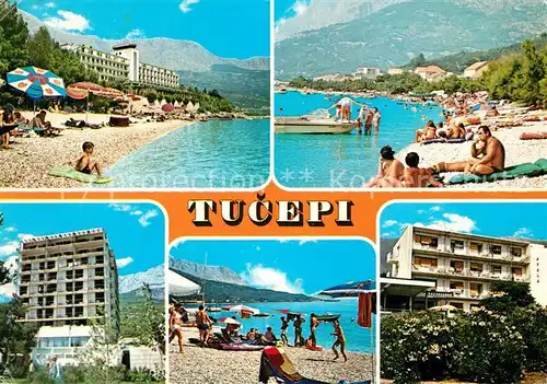 AK / Ansichtskarte Tucepi Hotels badestrand Tucepi