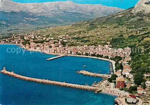 AK / Ansichtskarte Baska_Otok_Krk Hafen Fliegeraufnahme Baska_Otok_Krk