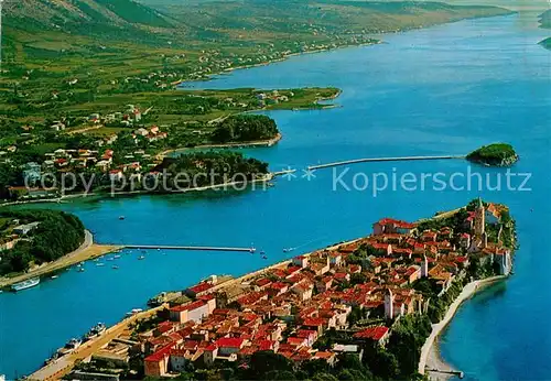AK / Ansichtskarte Rab_Croatia Landzunge Kuestenpanorama Fliegeraufnahme Rab_Croatia