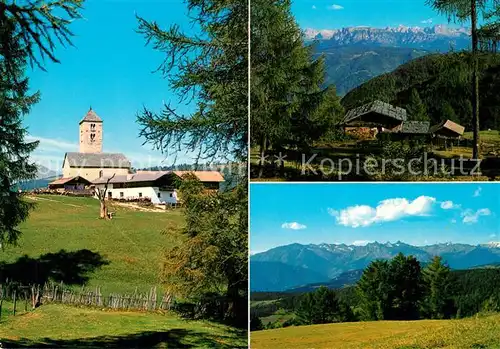 AK / Ansichtskarte Jenesien_Bozen Gasthaus Langfenn Kirche Bergbauern Landschaftspanorama Alpen Jenesien Bozen