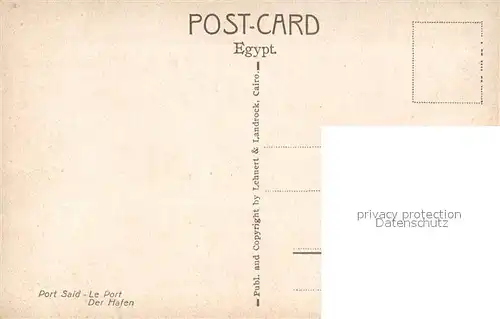 AK / Ansichtskarte Port_Said Hafen  Port_Said