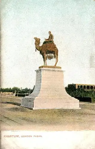 AK / Ansichtskarte Khartoum_Khartum Denkmal Gordon Pasha Khartoum Khartum