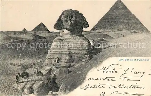 AK / Ansichtskarte Gizeh Pyramiden Sphinx Gizeh