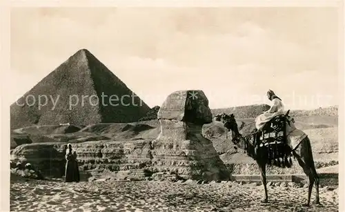 AK / Ansichtskarte Gizeh Sphinx Pyramide Gizeh