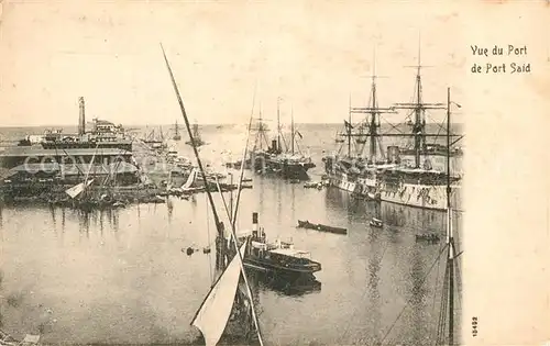 AK / Ansichtskarte Port_Said Hafen Quai Port_Said