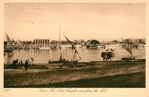 AK / Ansichtskarte Luxor_Louqsor_Louksor Tempel am Nilufer 