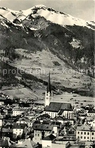 AK / Ansichtskarte Bad_Hofgastein Ortsansicht Thermalbad mit Kirche Alpen Bad_Hofgastein