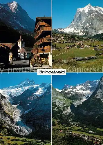 AK / Ansichtskarte Grindelwald Ortspartie Panorama Grindelwald