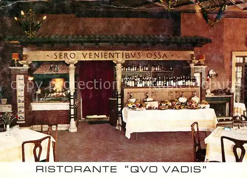 AK / Ansichtskarte Roma_Rom Ristorante Quo Vadis Roma_Rom