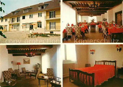 AK / Ansichtskarte Montchauvrot Hotel Restaurant La Fontaine Gastraeume Zimmer 