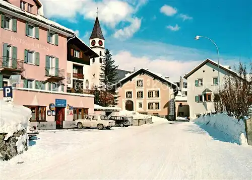 AK / Ansichtskarte Silvaplana_GR Dorfpartie Silvaplana_GR