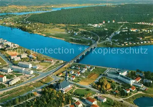 AK / Ansichtskarte Rovaniemi Blick von der Kirche auf den Ounasvaara Rovaniemi