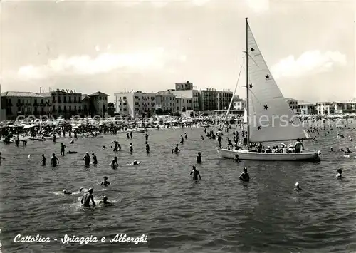 AK / Ansichtskarte Cattolica Spiaggia e Alberghi Cattolica