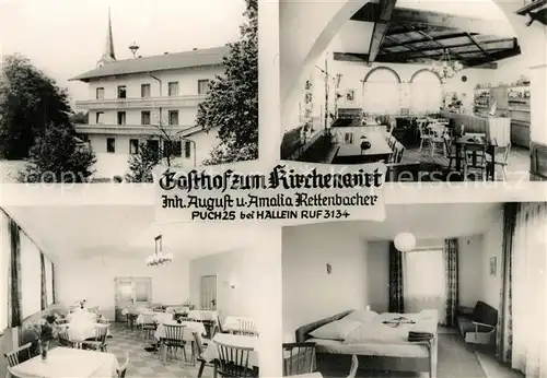 AK / Ansichtskarte Hallein Gasthof zum Kirchenwirt Gastraeume Zimmer Hallein