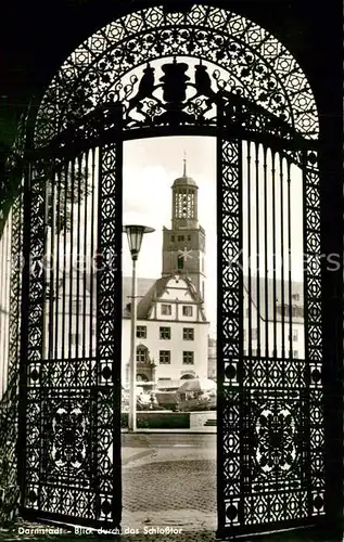 AK / Ansichtskarte Darmstadt Blick durch das Schlosstor Darmstadt