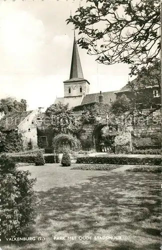 AK / Ansichtskarte Valkenburg_aan_de_Geul Park met oude Stadsmuur Valkenburg_aan_de_Geul
