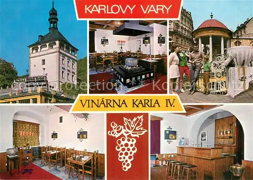 AK / Ansichtskarte Karlovy_Vary Vinarna Karla IV Restaurant Karlovy Vary