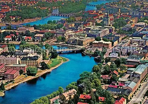 AK / Ansichtskarte Karlstad_Varmlands_Lan Fliegeraufnahme Karlstad_Varmlands_Lan