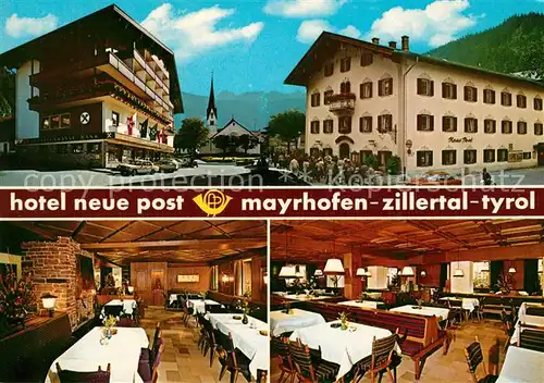 AK / Ansichtskarte Mayrhofen_Zillertal Hotel Neue Post Restaurant Mayrhofen_Zillertal
