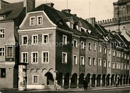 AK / Ansichtskarte Poznan_Posen Historische Haeuser in der Altstadt Poznan Posen