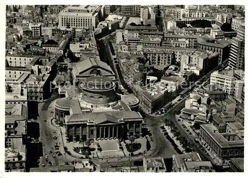 AK / Ansichtskarte Palermo_Sicilia Teatro Massimo Theater Fliegeraufnahme Palermo_Sicilia