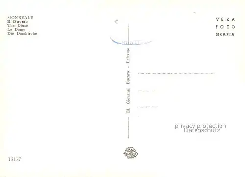 AK / Ansichtskarte Monreale Il Duomo Domkirche Monreale