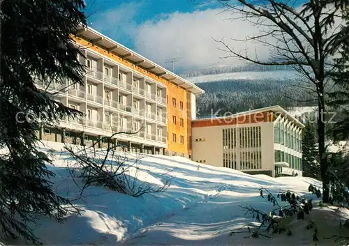 AK / Ansichtskarte Spindleruv_Mlyn_Spindlermuehle Interhotel Montana im Winter Spindleruv_Mlyn