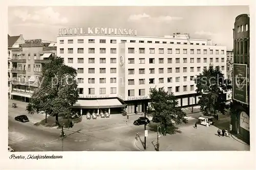 AK / Ansichtskarte Berlin Kurfuerstendamm Hotel Kempinski Berlin