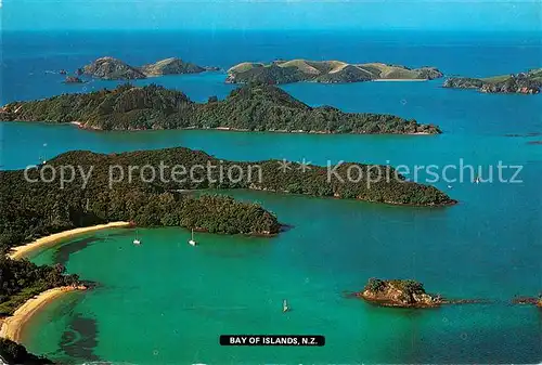 AK / Ansichtskarte New_Zealand Bay of Islands aerial view New_Zealand