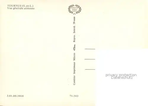 AK / Ansichtskarte Tournus Vue aerienne Tournus