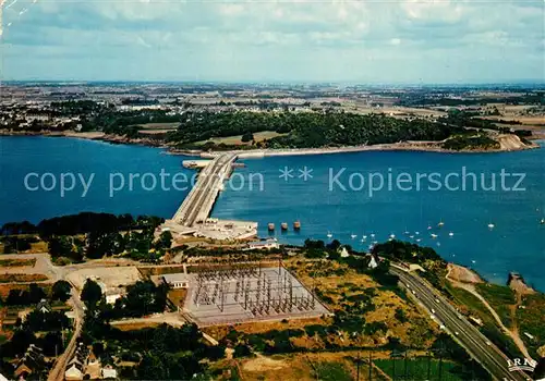 AK / Ansichtskarte Saint Malo_Ille et Vilaine_Bretagne Barrage de la Rance Staudamm der Rance Fliegeraufnahme Saint Malo_Ille et Vilaine