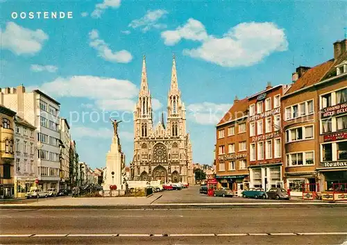 AK / Ansichtskarte Ostende_Oostende Place Saint Pierre et Paul Monument Cathedrale 